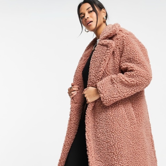 UGG Teddy Bear 🧸 Coat in Firewood. 🔥 🪵 XL Sold Out Color-way. - Picture 5 of 16